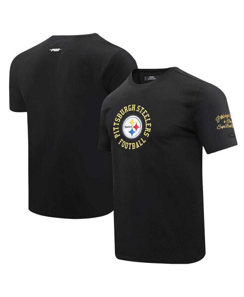 Men's Black Pittsburgh Steelers Hybrid T-shirt