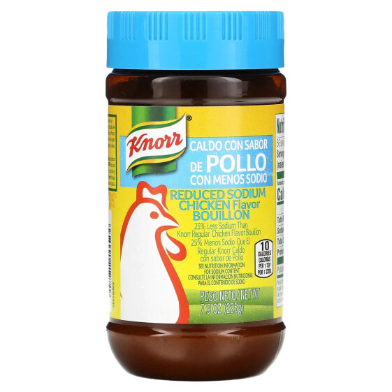 Knorr, куриный бульон с пониженным вкусом натрия, 225 г (7,9 унции)