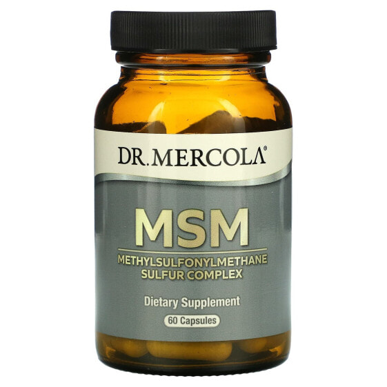 Витамины и БАДы Для мышц и суставов Dr. Mercola МСМ, Метилсульфонилметан Сульфурный комплекс, 60 капсул