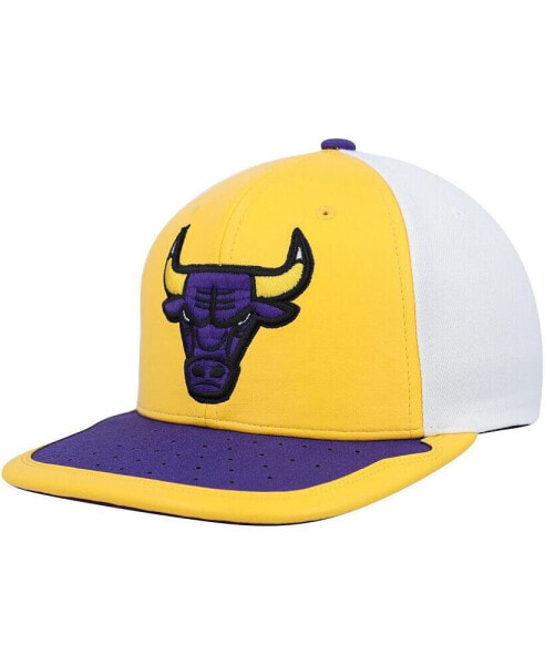 Men's Yellow, Purple Chicago Bulls Day One Snapback Hat