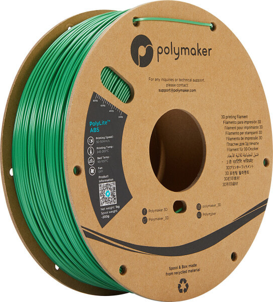 Polymaker E01005 - Filament - PolyLite ABS 1.75 mm - 1 kg - grün
