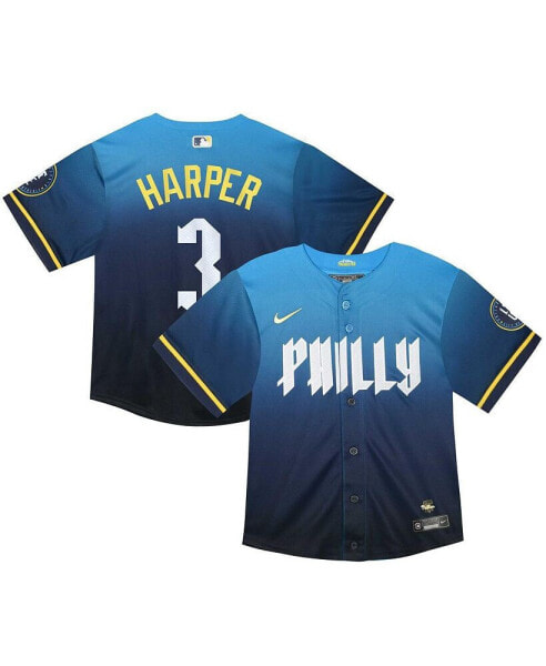 Toddler Bryce Harper Blue Philadelphia Phillies 2024 City Connect Limited Player Jersey