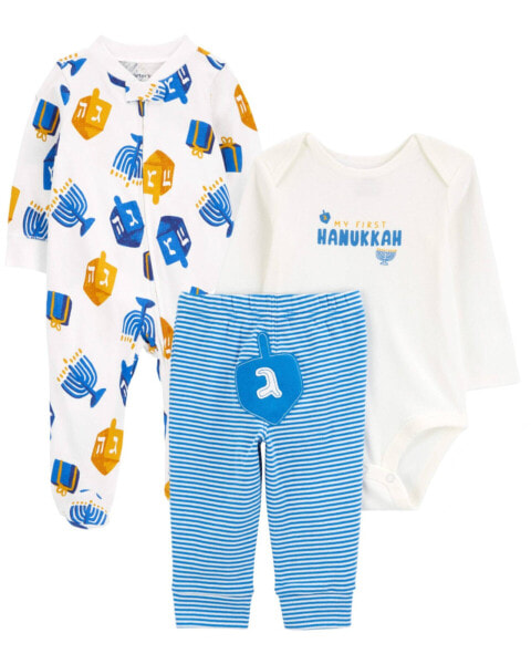 Baby 3-Piece Hanukkah Set NB