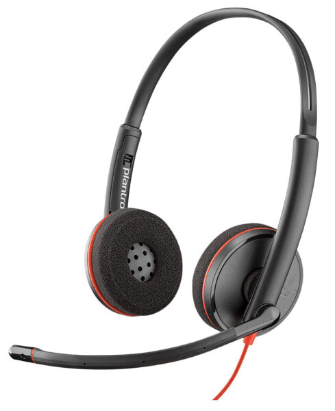 Poly Blackwire 3220 - Headset - Head-band - Calls & Music - Black - Binaural - In-line control unit