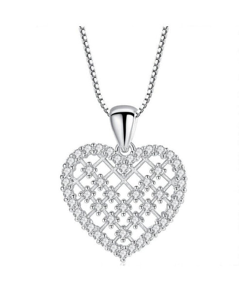 Crystal Heart Necklace for Women