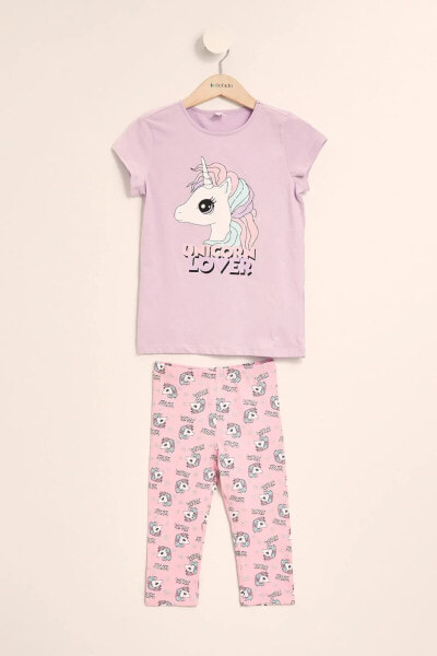 Пижама детская для девочек Unicorn Baskılı от defacto