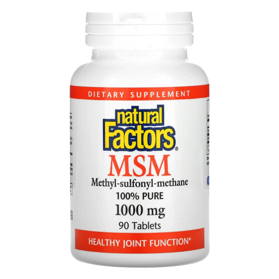 Витамин MSM Natural Factors, 1 000 мг, 90 капсул