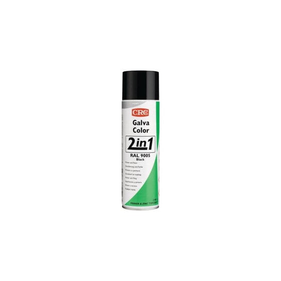 Crc Farbschutzlackspray 2 in 1 GALVACOLOR tiefschwarz RAL 9005 500 ml, VE: 12