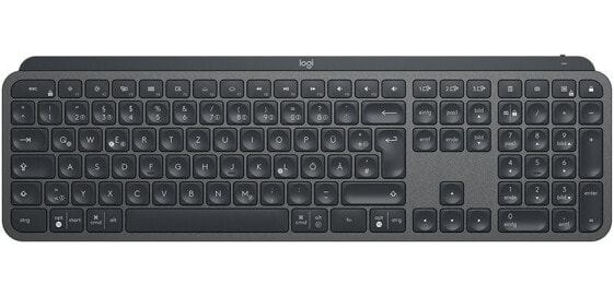 Logitech MX Keys клавиатура РЧ беспроводной + Bluetooth QWERTZ Немецкий Черный 920-009403