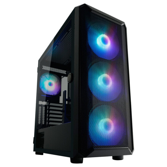 LC-Power Gaming 804B - Midi Tower - PC - Black - ATX - micro ATX - Mini-ITX - Metal - Plastic - Tempered glass - 16 cm