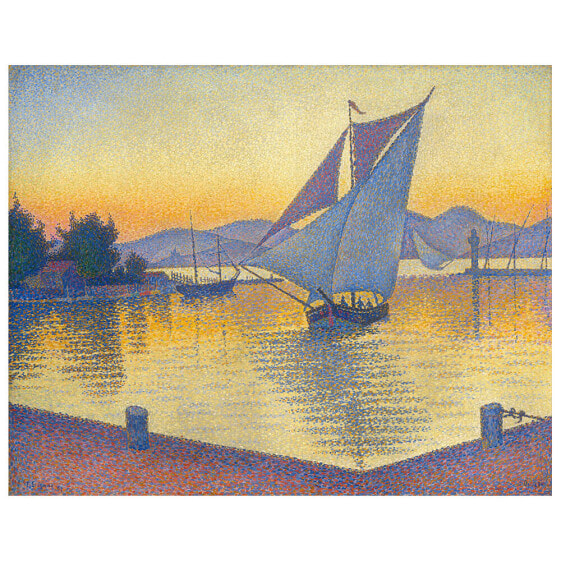 Wandbild Der Hafen Bei Sonnenuntergang