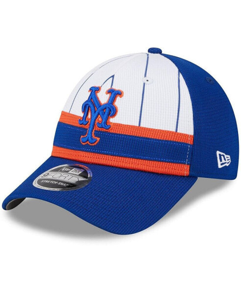 Men's White New York Mets 2024 Batting Practice 9FORTY Adjustable Hat