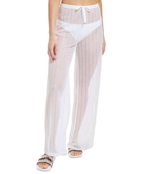 Women's Wide-Leg Beach Cover-Up Pants