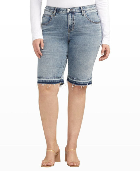 Plus Size Cecilia Mid Rise Bermuda Shorts