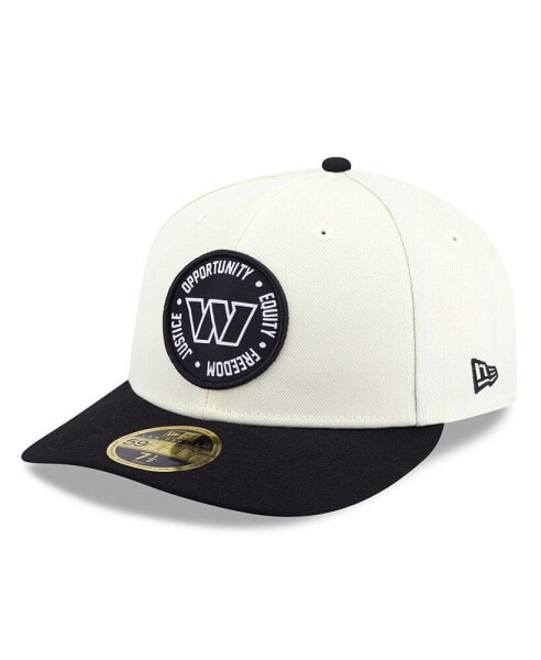 Men's Cream, Black Washington Commanders 2022 Inspire Change 59FIFTY Low Profile Fitted Hat