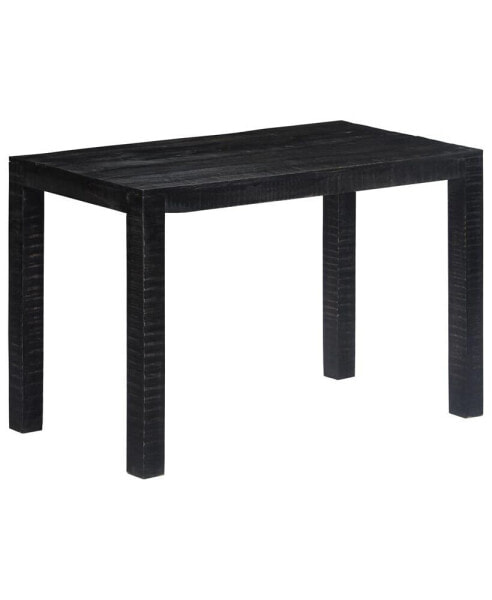 Dining Table Black 46.5"x23.6"x29.9" Solid Mango Wood