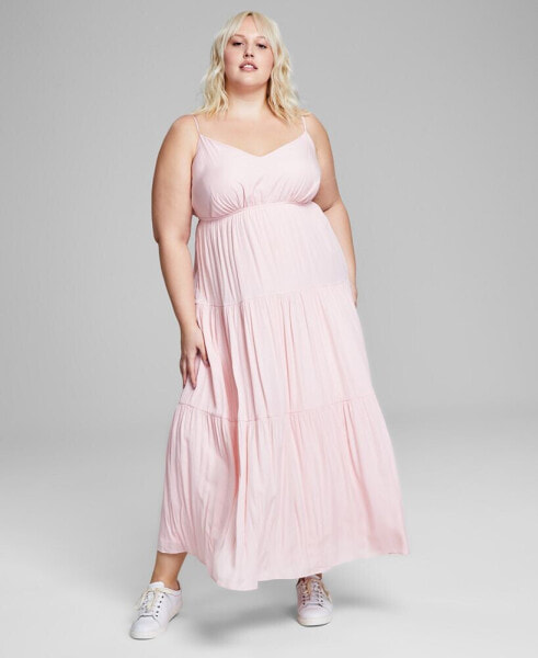 Trendy Plus Size Tiered Maxi Dress