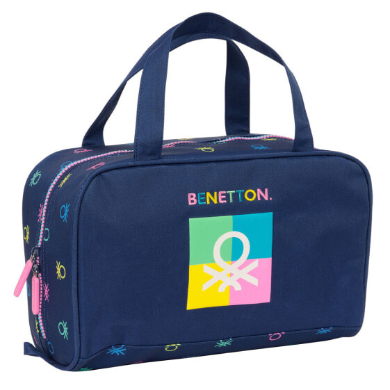 Школьный несессер Benetton Cool Тёмно Синий 31 x 14 x 19 cm