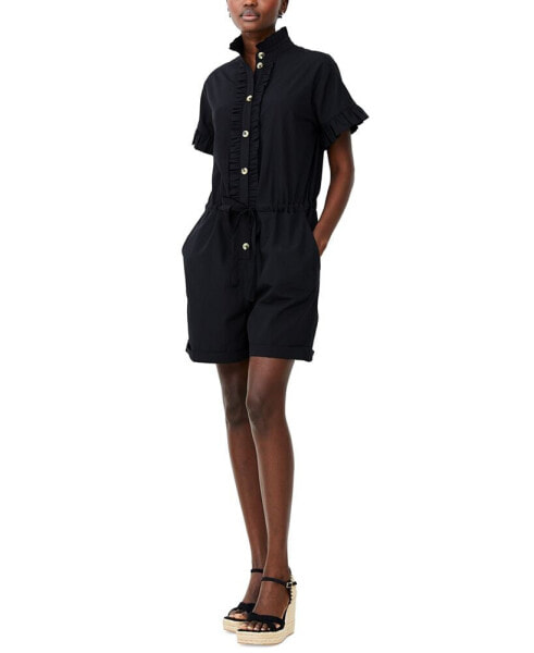 Women's Era Poplin Short-Sleeve Romper