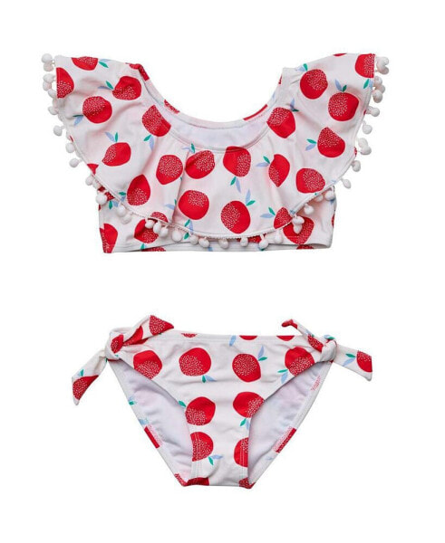 Toddler, Child Girls Juicy Fruit Sustainable Flounce Bikini