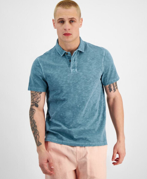 Men's Regular-Fit Textured Polo Shirt, Created for Macy's