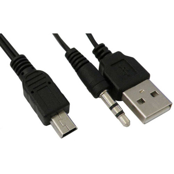 EUROCONNEX 787 USB-A To Jack 3.5+USB 1.5 m