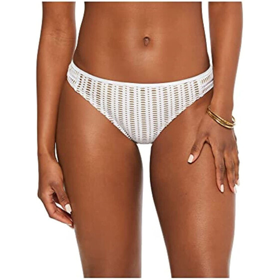 Bar III 295428 Womens Swimwear Medium Bikini Bottom Illusion White XS
