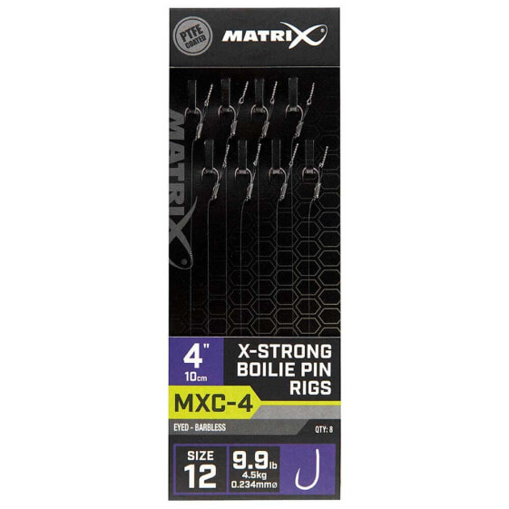 MATRIX FISHING MXC-4 12 X-Strong Boilie Pin Leader