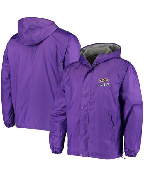 Men's Purple Baltimore Ravens Logo Legacy Stadium Full-Zip Jacket
