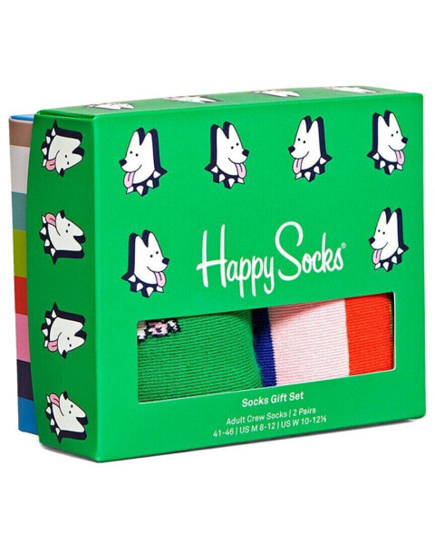 Happy Socks 2Pk Dog Socks Gift Set Men's 41-46