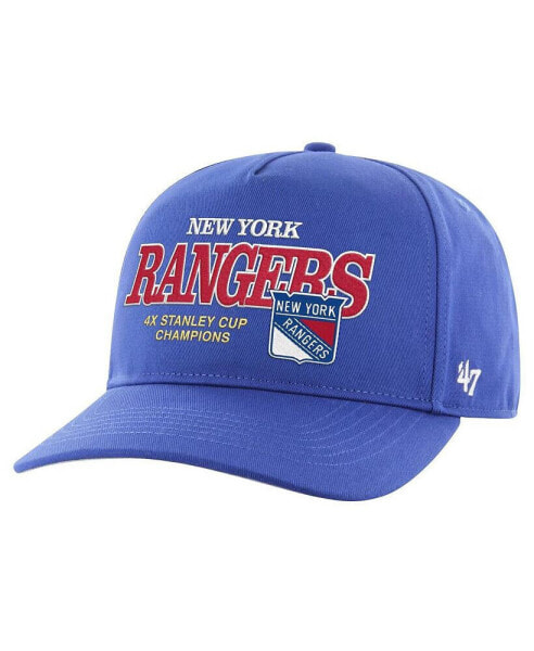 Бейсболка регулируемая '47 Brand New York Rangers синяя, памятный кубок 4X, "Пенальти Бокс" - мужская