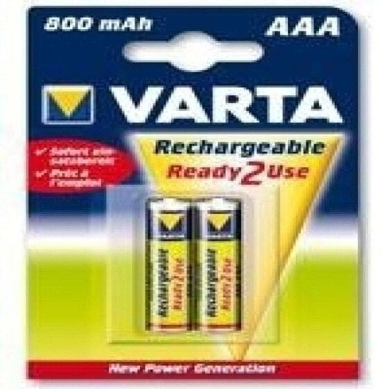 Аккумуляторы VARTA AAA 800MAH 2UD 1.2V 800 mAh (10 штук)