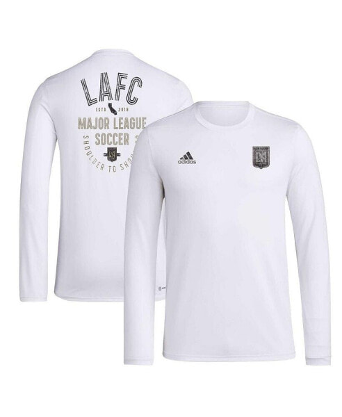 Men's White Distressed LAFC Local Stoic Long Sleeve T-shirt