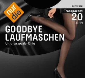 Strumpfhose Goodbye Laufmaschen schwarz Gr. 38/40, 20 DEN, 1 St