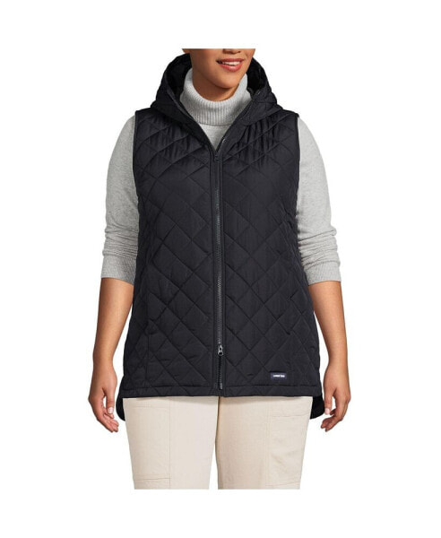 Plus Size FeatherFree Insulated Hooded Vest