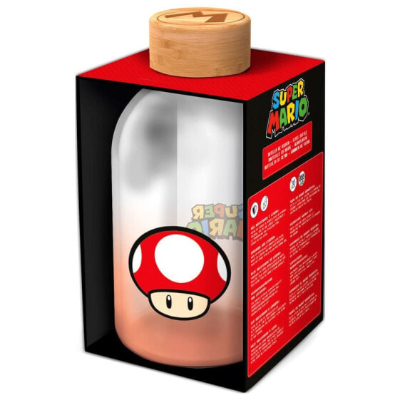 STOR Nintendo Super Mario Bros Glass 620ml Bottle