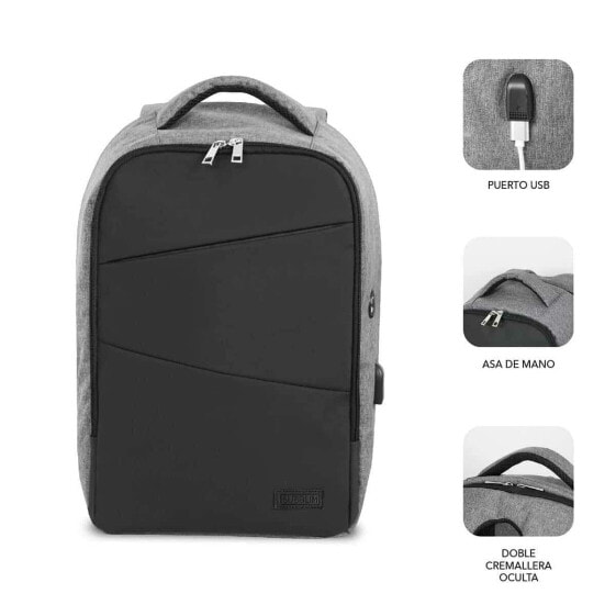 Laptop Backpack Subblim SUBBP3SA1100 Black 16"