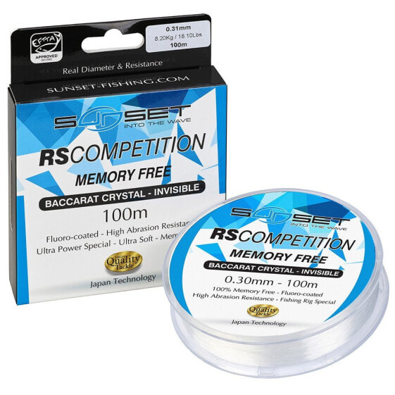 SUNSET Memory Free RS Competition Monofilament 100 m