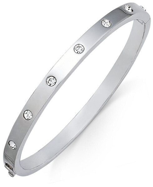 Bezel-Set Polished Bangle Bracelet