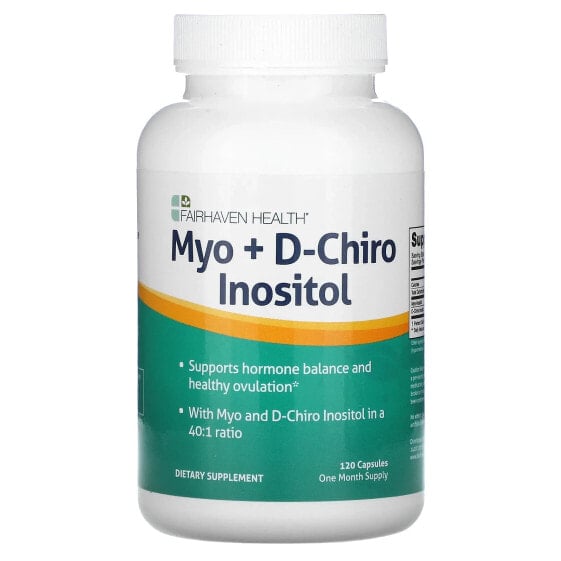 Витамины группы B от Fairhaven Health - Myo + D-Chiro Inositol, 120 капсул