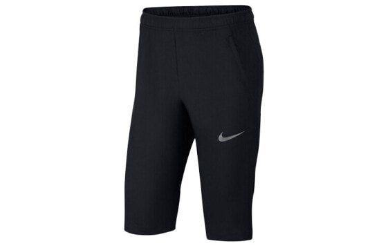 Брюки спортивные Nike Dri-FIT TEAM WOVEN 3/4 2.0, для мужчин, черного цвета
