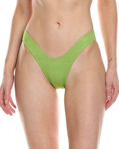 Monica Hansen Beachwear Lurex Girl U Bikini Bottom Women's Green M