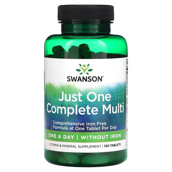 Витаминно-минеральный комплекс Swanson Just One Complete Multi, 130 таблеток