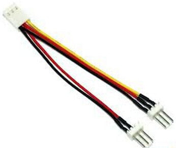 InLine Fan Adapter Y-Cable 3pin Molex female / 2x 3pin Molex male 100 pcs.