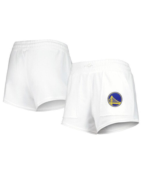 Шорты спортивные женские Concepts Sport белые Golden State Warriors Sunray