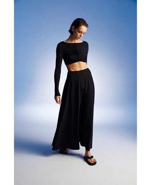 Women's Flounced Long Skirt