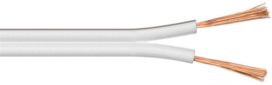 Wentronic goobay - Bulk-Lautsprecherkabel - 4 mm² - 25.0m - weiß 67742 - Cable