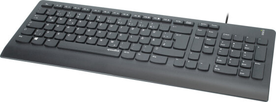 SPEEDLINK SL-640009-BK - Full-size (100%) - USB - QWERTZ - Black