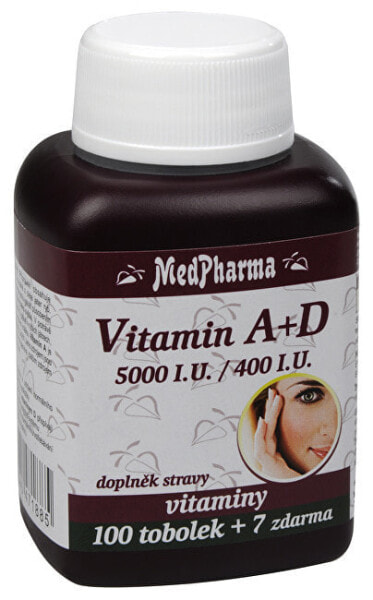 MedPharma Vitamin A+D Витамины А и D 107 капсул