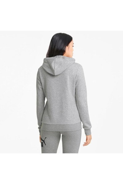 Толстовка женская PUMA ESS Logo Hoodie TR Light Gray Heather